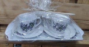 Zestaw prezentowy na tacy Fiołek