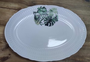 Półmisek owalny Sofia Monstera 24 cm